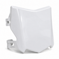 White Glossy Moto Cutz plate